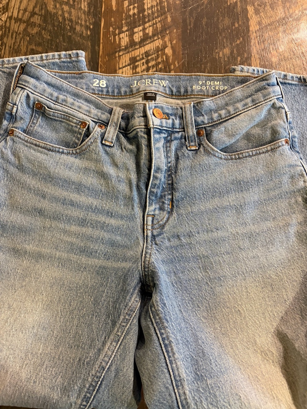 J. Crew Light Blue Cropped Jeans - Ankle Length